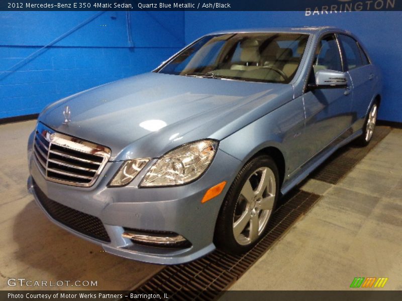 Quartz Blue Metallic / Ash/Black 2012 Mercedes-Benz E 350 4Matic Sedan
