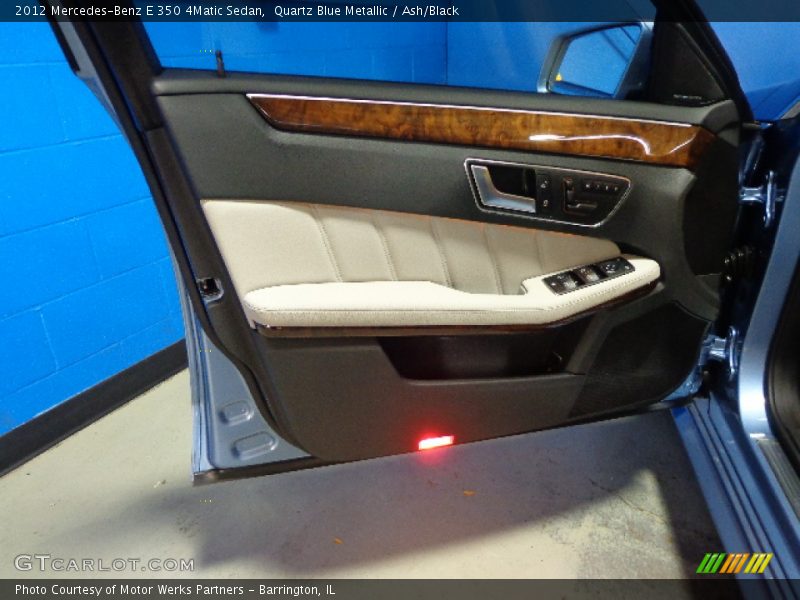 Quartz Blue Metallic / Ash/Black 2012 Mercedes-Benz E 350 4Matic Sedan