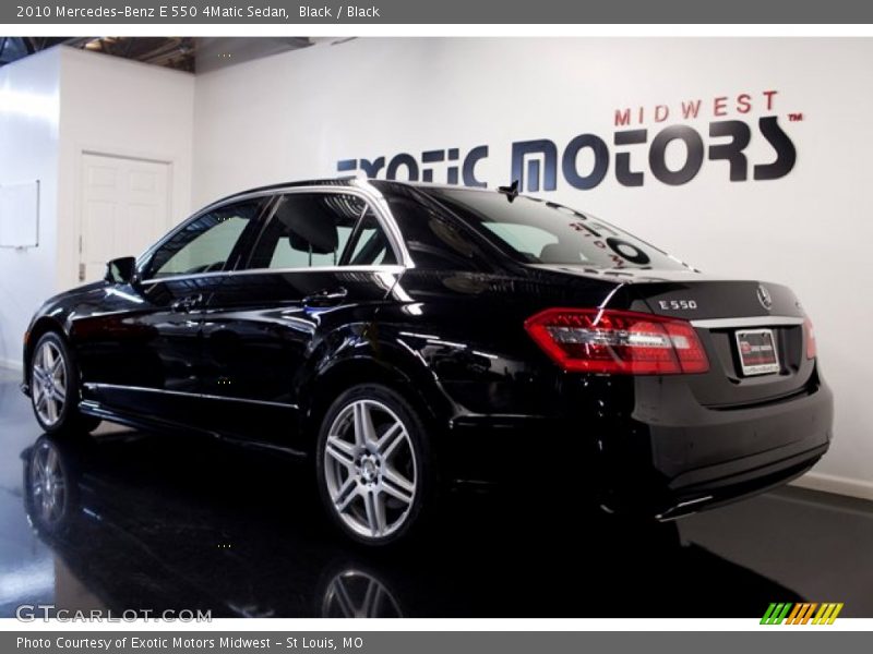 Black / Black 2010 Mercedes-Benz E 550 4Matic Sedan