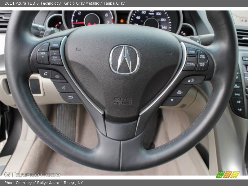 Grigio Gray Metallic / Taupe Gray 2011 Acura TL 3.5 Technology