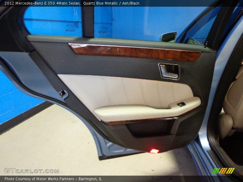 Quartz Blue Metallic / Ash/Black 2012 Mercedes-Benz E 350 4Matic Sedan