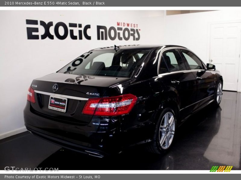 Black / Black 2010 Mercedes-Benz E 550 4Matic Sedan