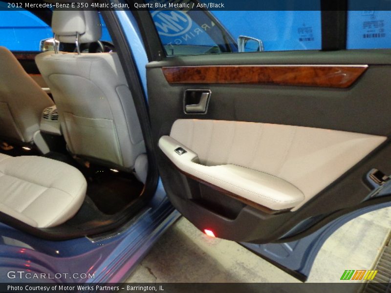 Quartz Blue Metallic / Ash/Black 2012 Mercedes-Benz E 350 4Matic Sedan