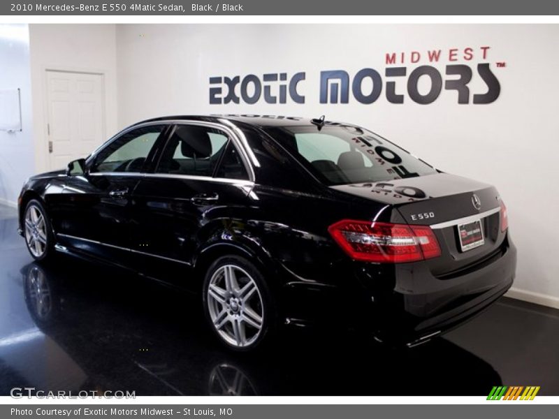 Black / Black 2010 Mercedes-Benz E 550 4Matic Sedan