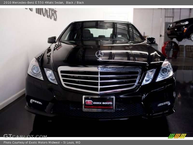 Black / Black 2010 Mercedes-Benz E 550 4Matic Sedan