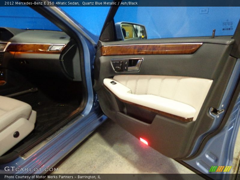 Quartz Blue Metallic / Ash/Black 2012 Mercedes-Benz E 350 4Matic Sedan