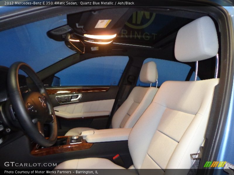 Quartz Blue Metallic / Ash/Black 2012 Mercedes-Benz E 350 4Matic Sedan