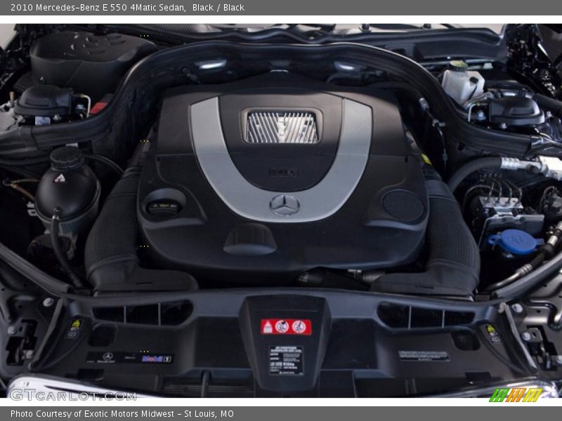 Black / Black 2010 Mercedes-Benz E 550 4Matic Sedan