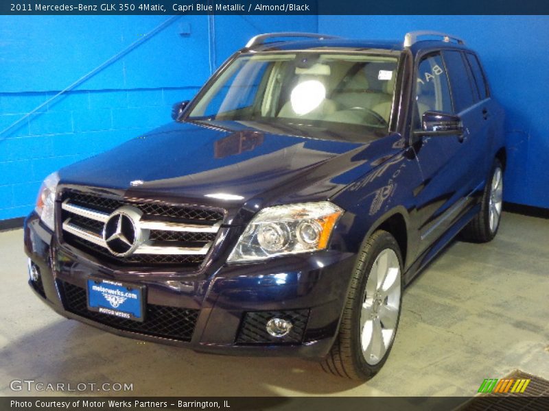 Capri Blue Metallic / Almond/Black 2011 Mercedes-Benz GLK 350 4Matic