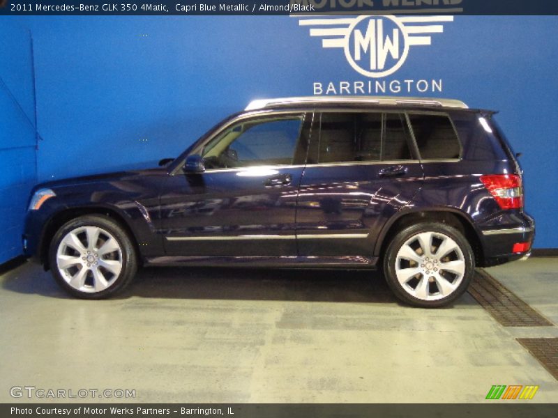 Capri Blue Metallic / Almond/Black 2011 Mercedes-Benz GLK 350 4Matic
