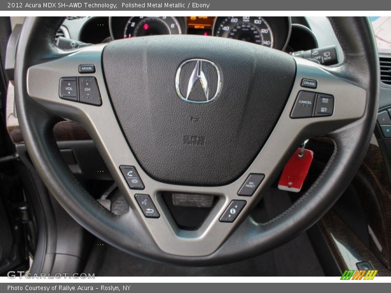 Polished Metal Metallic / Ebony 2012 Acura MDX SH-AWD Technology