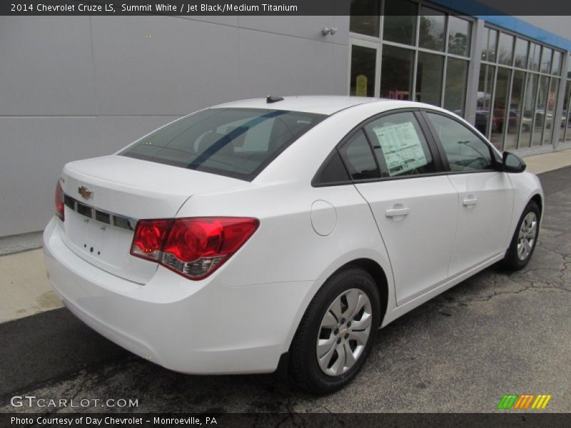 Summit White / Jet Black/Medium Titanium 2014 Chevrolet Cruze LS