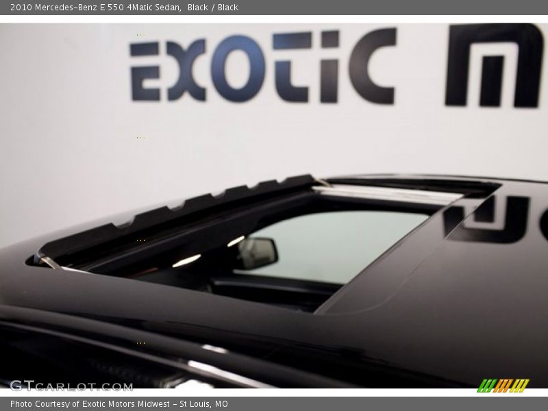 Black / Black 2010 Mercedes-Benz E 550 4Matic Sedan