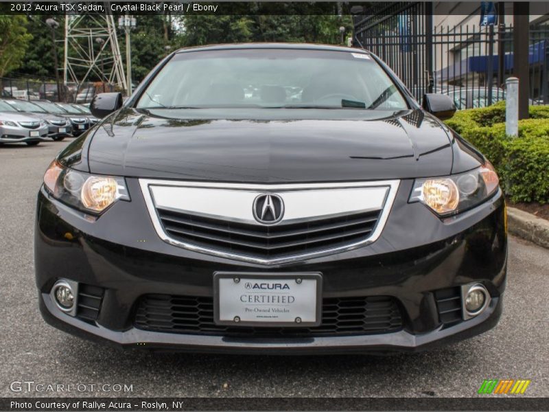 Crystal Black Pearl / Ebony 2012 Acura TSX Sedan