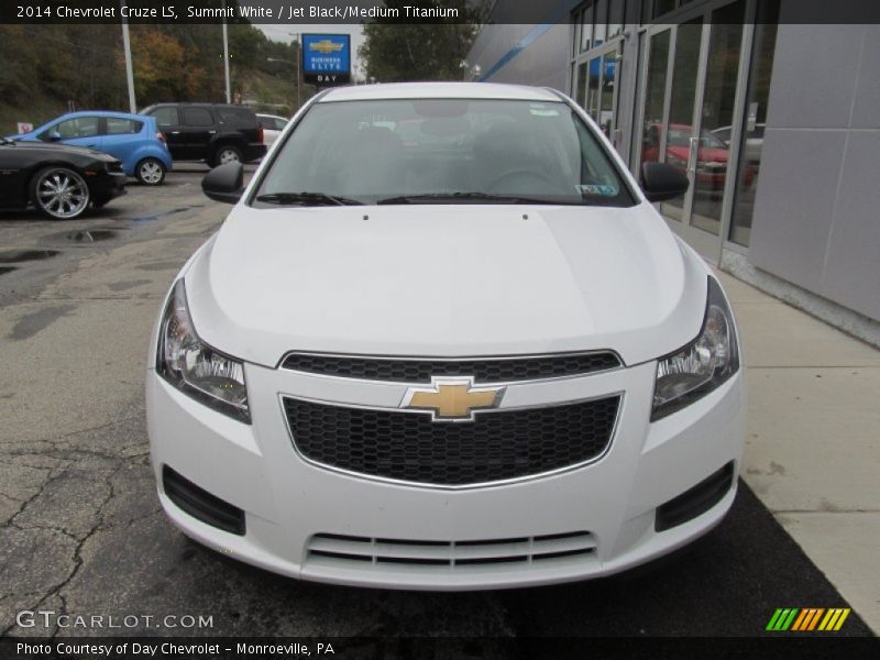 Summit White / Jet Black/Medium Titanium 2014 Chevrolet Cruze LS