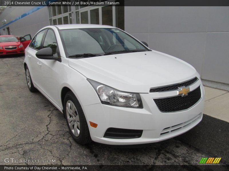 Summit White / Jet Black/Medium Titanium 2014 Chevrolet Cruze LS