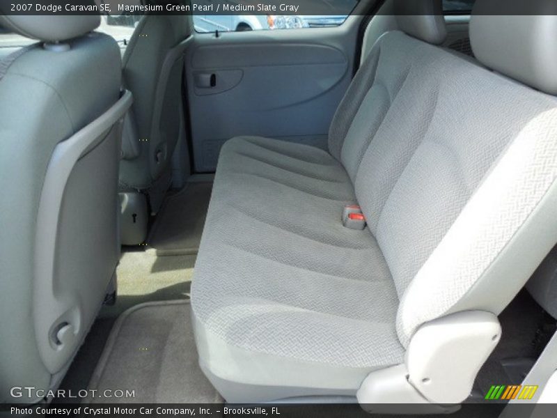 Magnesium Green Pearl / Medium Slate Gray 2007 Dodge Caravan SE