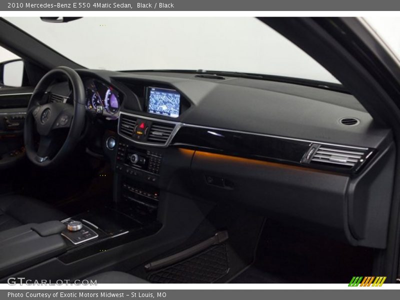 Black / Black 2010 Mercedes-Benz E 550 4Matic Sedan