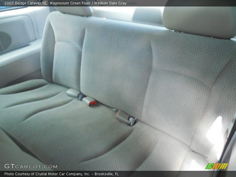 Magnesium Green Pearl / Medium Slate Gray 2007 Dodge Caravan SE