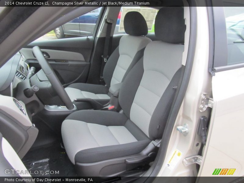Champagne Silver Metallic / Jet Black/Medium Titanium 2014 Chevrolet Cruze LS