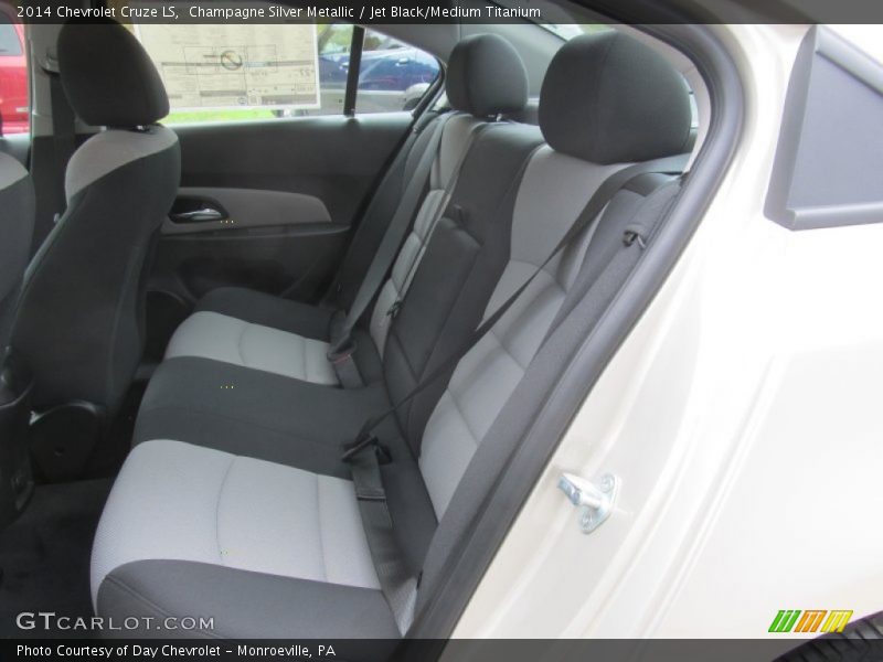 Champagne Silver Metallic / Jet Black/Medium Titanium 2014 Chevrolet Cruze LS