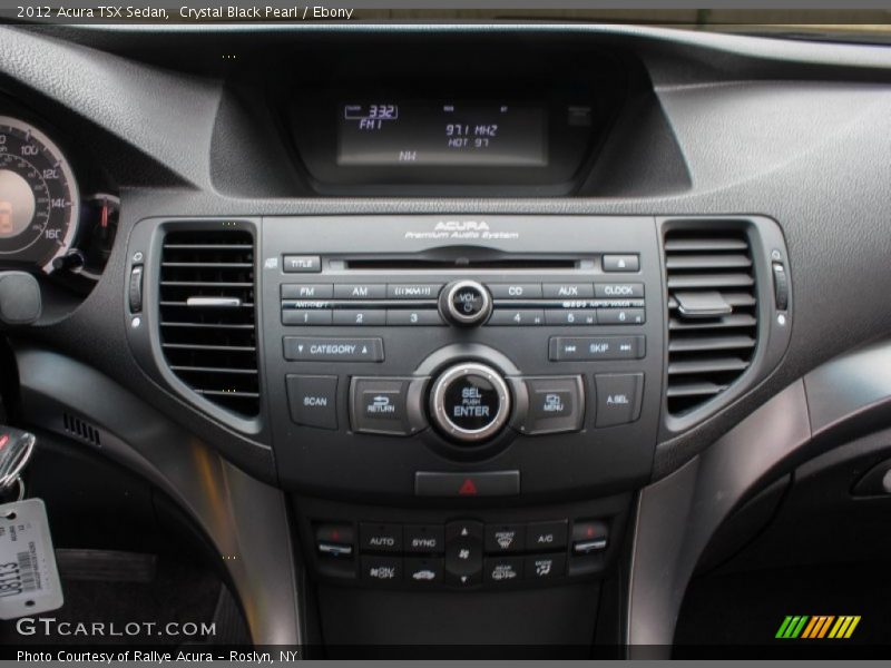 Crystal Black Pearl / Ebony 2012 Acura TSX Sedan
