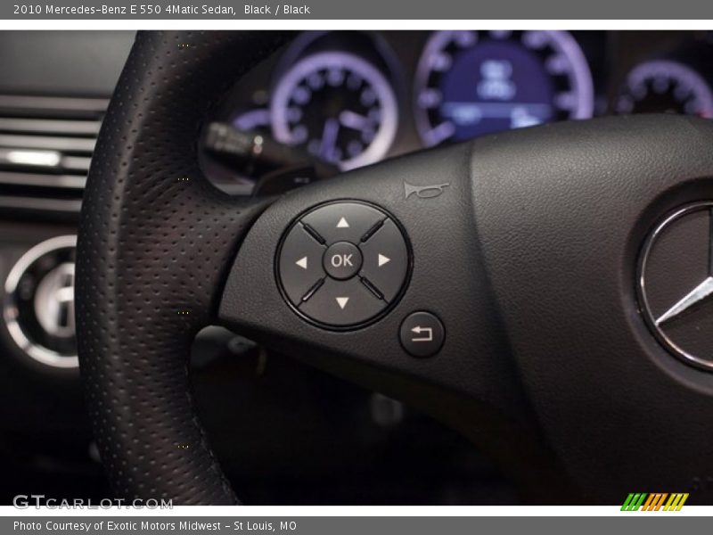 Controls of 2010 E 550 4Matic Sedan