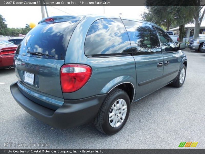 Magnesium Green Pearl / Medium Slate Gray 2007 Dodge Caravan SE