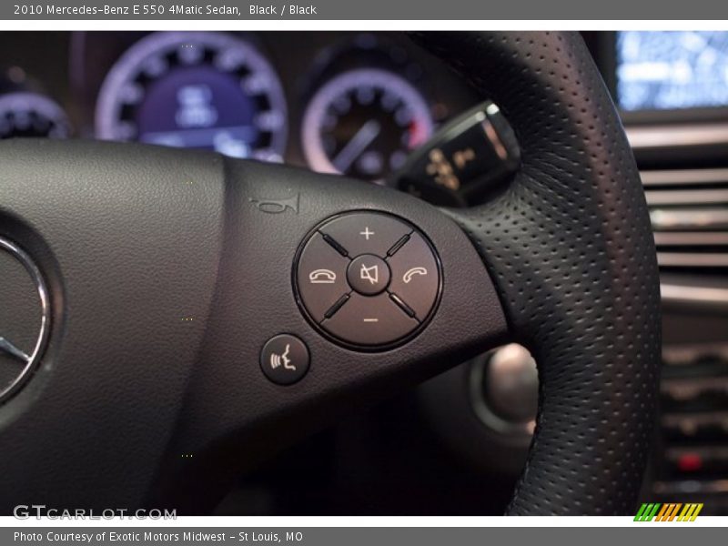 Controls of 2010 E 550 4Matic Sedan