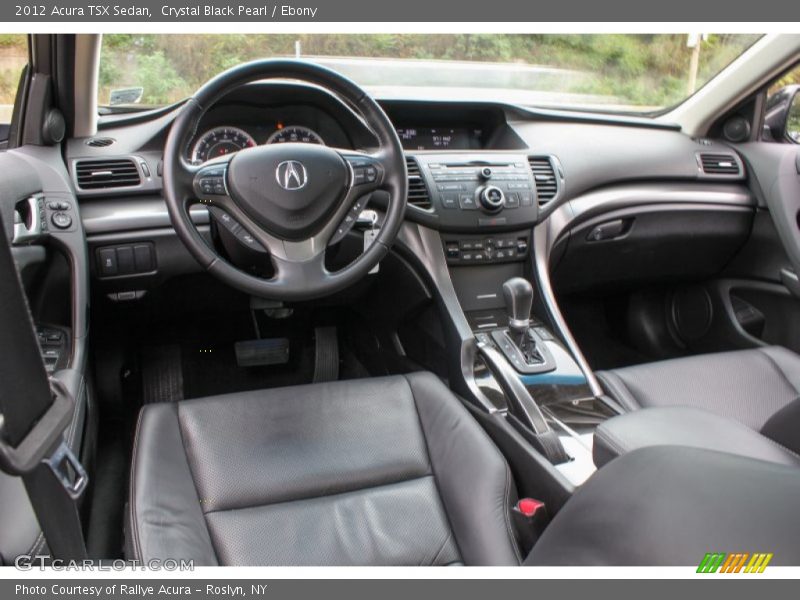 Crystal Black Pearl / Ebony 2012 Acura TSX Sedan