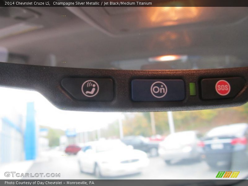 Champagne Silver Metallic / Jet Black/Medium Titanium 2014 Chevrolet Cruze LS