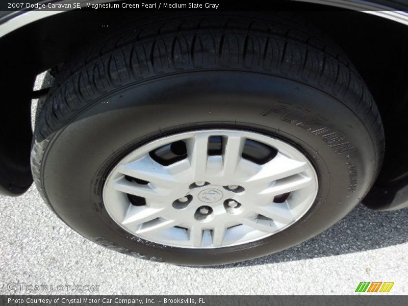 Magnesium Green Pearl / Medium Slate Gray 2007 Dodge Caravan SE