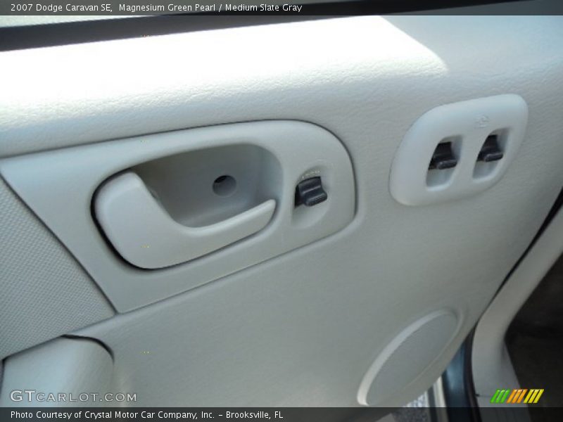 Magnesium Green Pearl / Medium Slate Gray 2007 Dodge Caravan SE