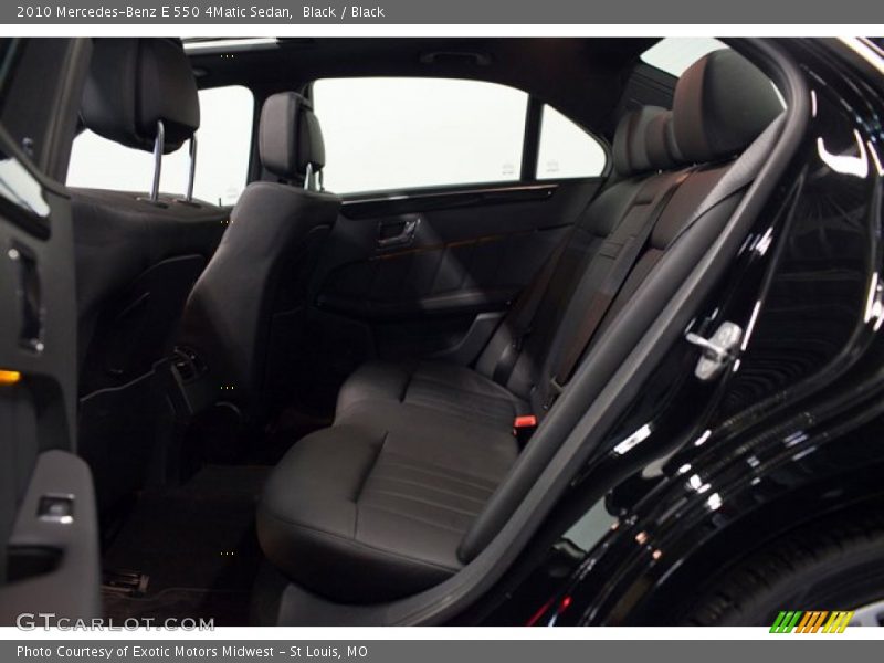 Rear Seat of 2010 E 550 4Matic Sedan