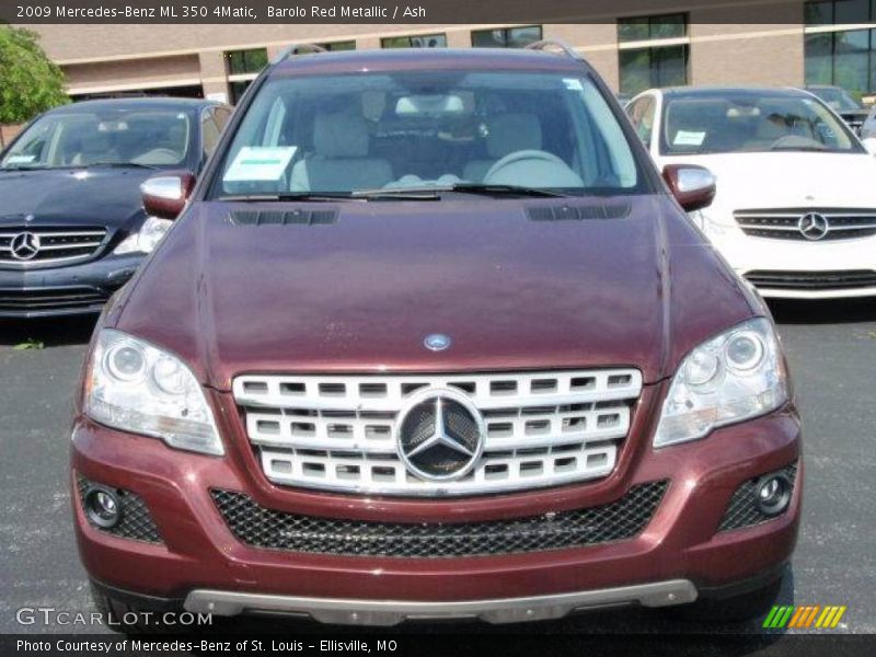 Barolo Red Metallic / Ash 2009 Mercedes-Benz ML 350 4Matic
