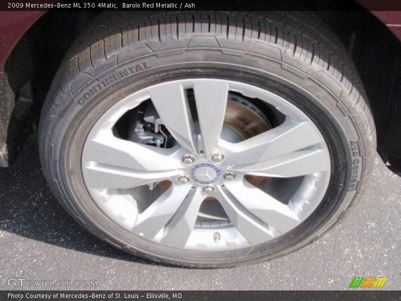 Barolo Red Metallic / Ash 2009 Mercedes-Benz ML 350 4Matic