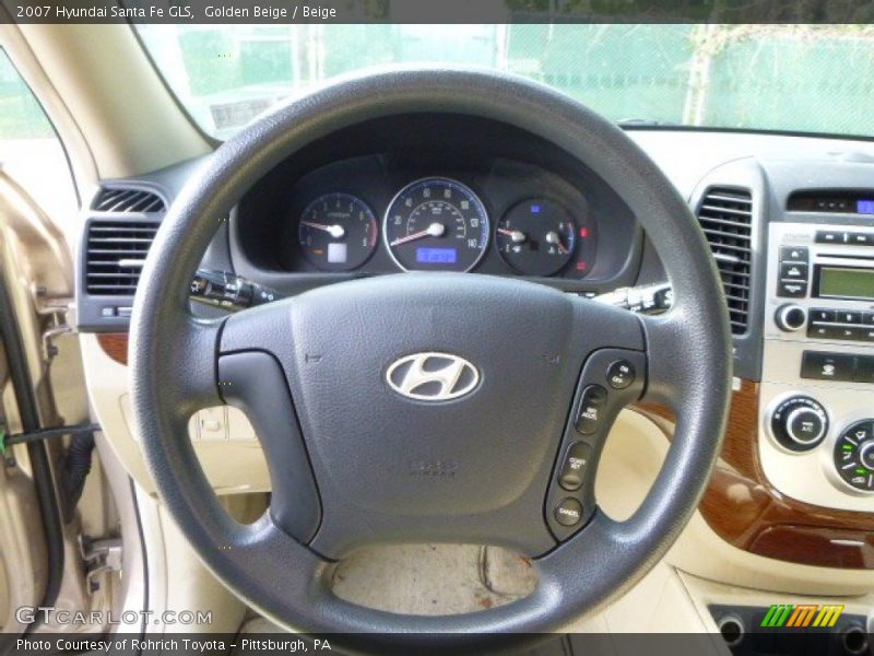 Golden Beige / Beige 2007 Hyundai Santa Fe GLS