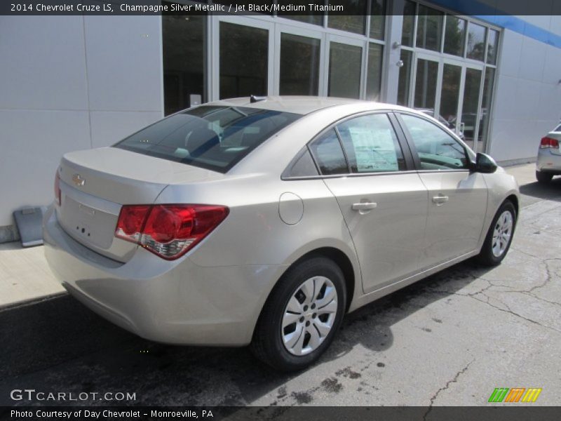Champagne Silver Metallic / Jet Black/Medium Titanium 2014 Chevrolet Cruze LS