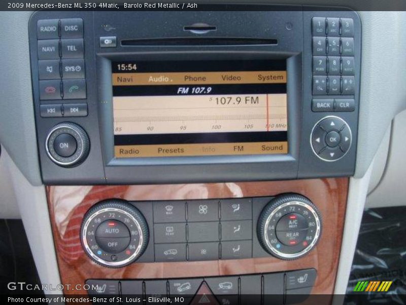 Barolo Red Metallic / Ash 2009 Mercedes-Benz ML 350 4Matic