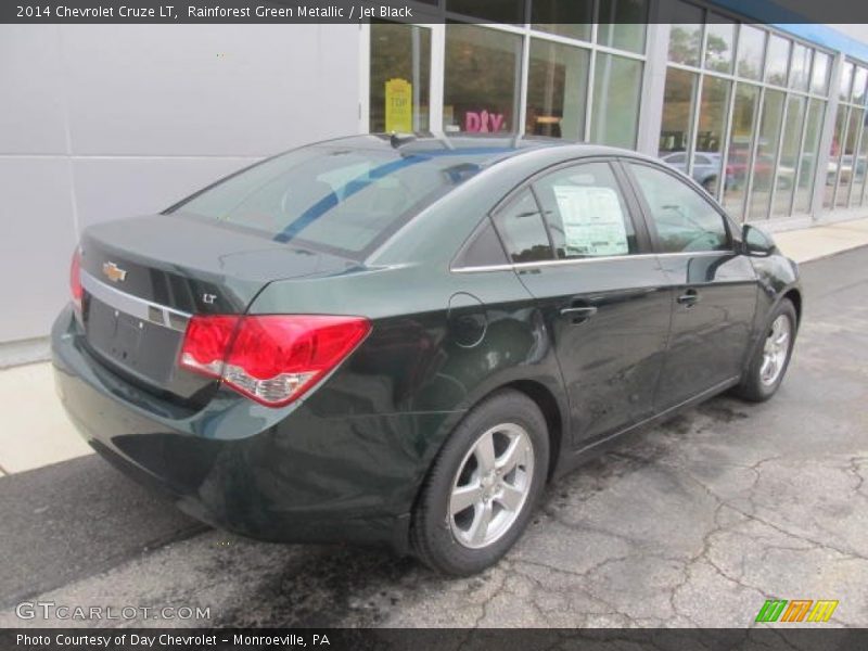 Rainforest Green Metallic / Jet Black 2014 Chevrolet Cruze LT
