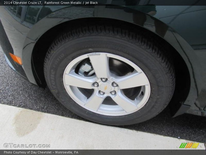 Rainforest Green Metallic / Jet Black 2014 Chevrolet Cruze LT