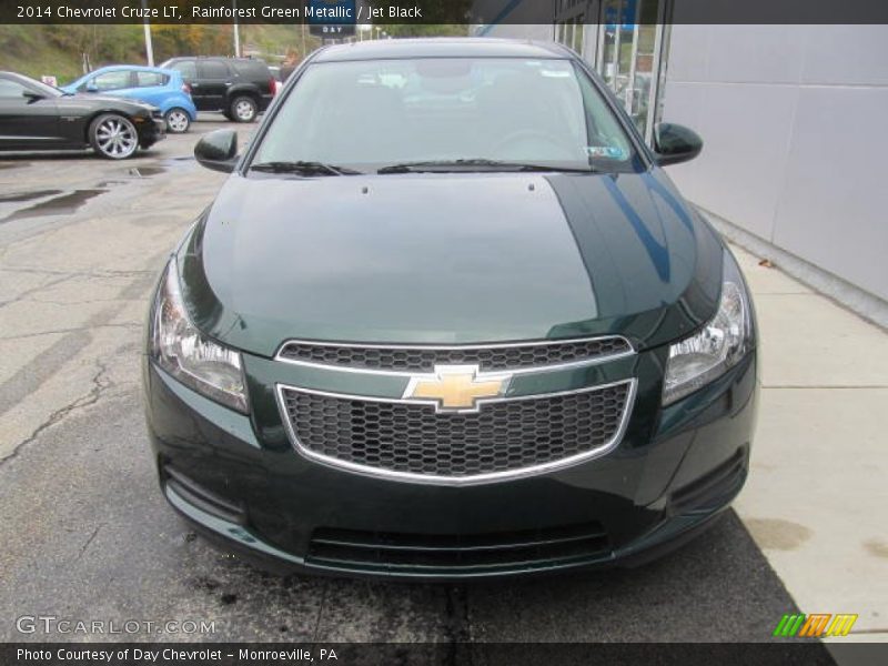Rainforest Green Metallic / Jet Black 2014 Chevrolet Cruze LT