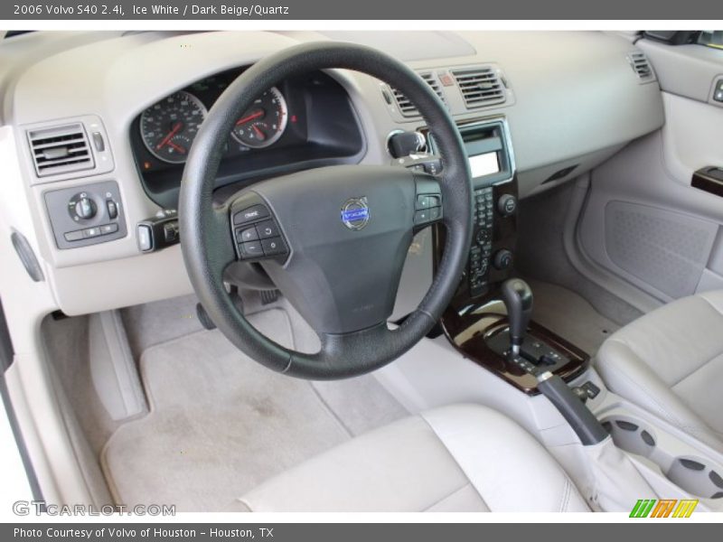 Ice White / Dark Beige/Quartz 2006 Volvo S40 2.4i