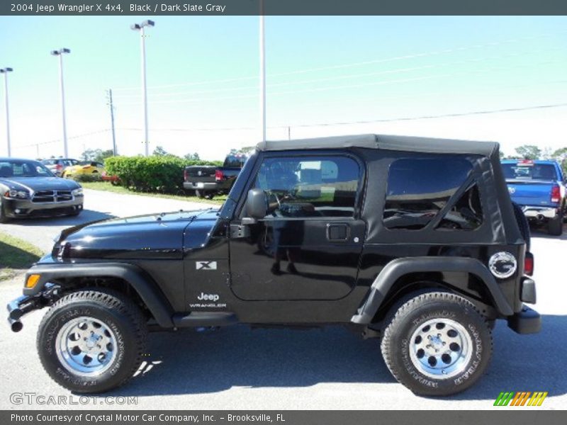 Black / Dark Slate Gray 2004 Jeep Wrangler X 4x4