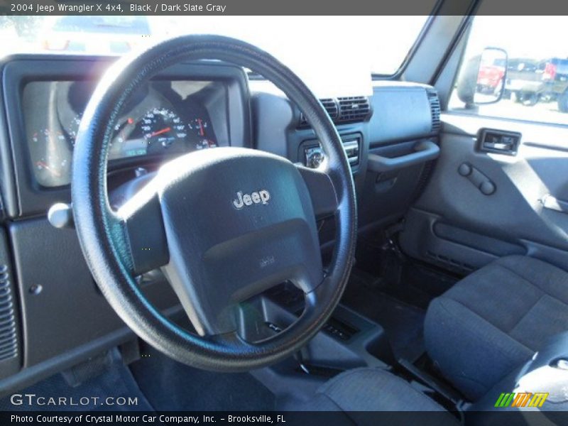Black / Dark Slate Gray 2004 Jeep Wrangler X 4x4