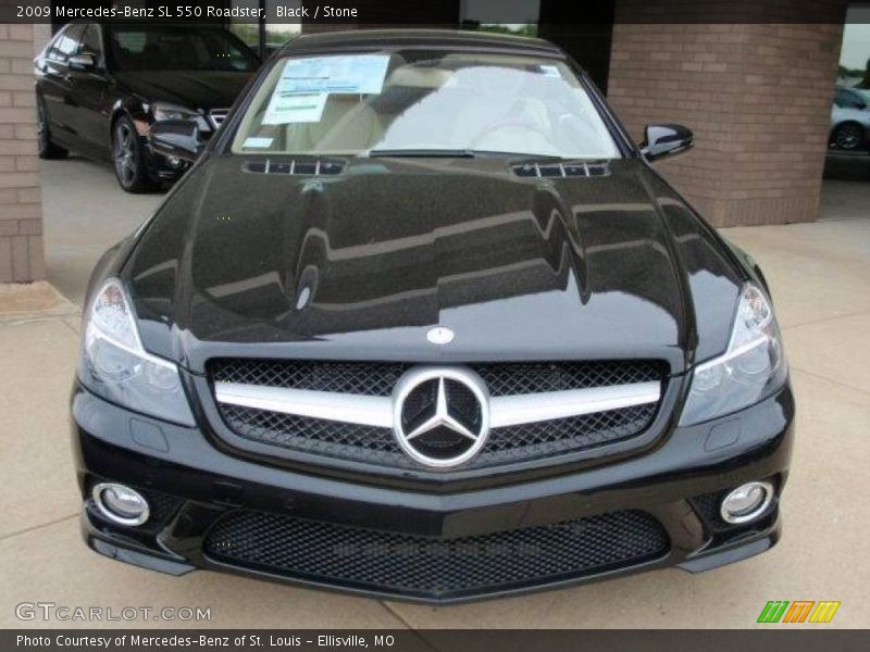 Black / Stone 2009 Mercedes-Benz SL 550 Roadster