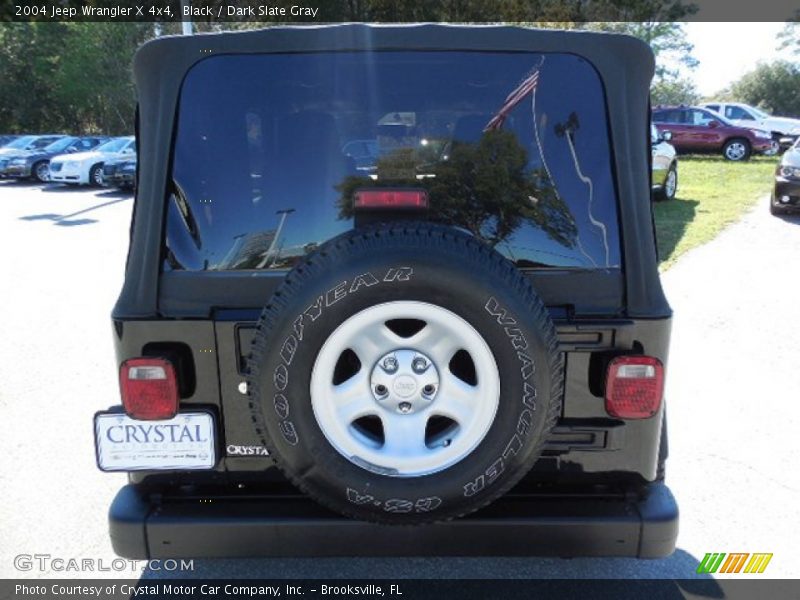 Black / Dark Slate Gray 2004 Jeep Wrangler X 4x4