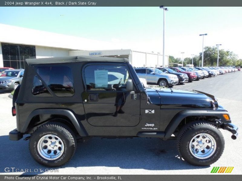 Black / Dark Slate Gray 2004 Jeep Wrangler X 4x4