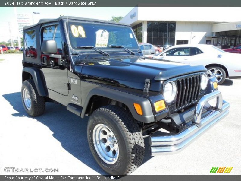 Black / Dark Slate Gray 2004 Jeep Wrangler X 4x4
