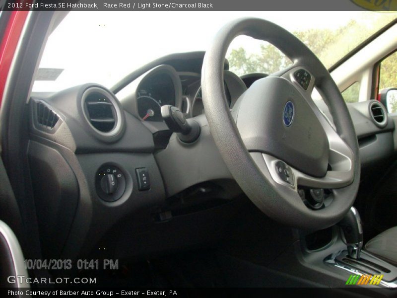 Race Red / Light Stone/Charcoal Black 2012 Ford Fiesta SE Hatchback